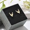 304 Stainless Steel Stud Earrings EJEW-I317-03G-3