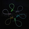 Luminous Silicone Cable Zip Ties AJEW-P104-01A-1