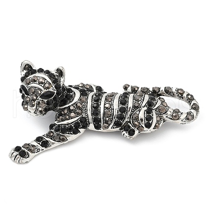 Alloy Rhinestone Brooches for Backpack Clothes JEWB-K007-05A-AS-1