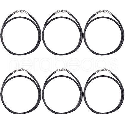 SUNNYCLUE 10Pcs Braided Leather Cords for Necklace Making NCOR-SC0001-01-1
