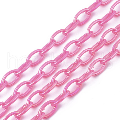 Acrylic Opaque Cable Chains X-PACR-N009-001G-1