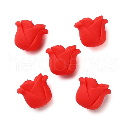 Rose Shape Silicone Beads SIL-S011-02D-1