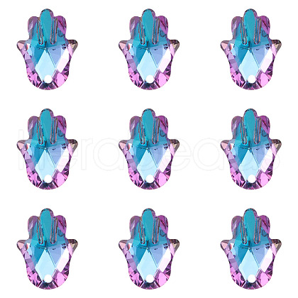 K9 Glass Rhinestone Pendants X-GLAA-TA001-008-1