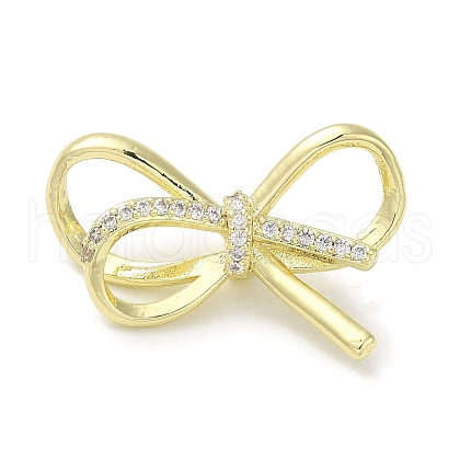 Brass Micro Pave Cubic Zirconia Pendants KK-K371-18G-1