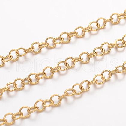 Ion Plating(IP) 304 Stainless Steel Rolo Chains CHS-H007-26G-1