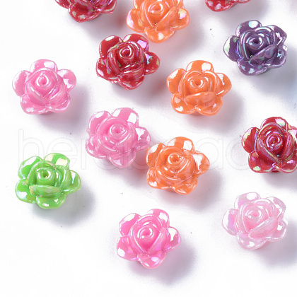 Opaque Acrylic Beads MACR-Q239-007B-1