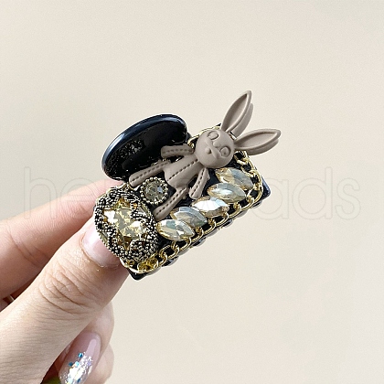 Rabbit Alloy & Plastic Claw Hair Clips for Women Girl PW-WGD331E-03-1