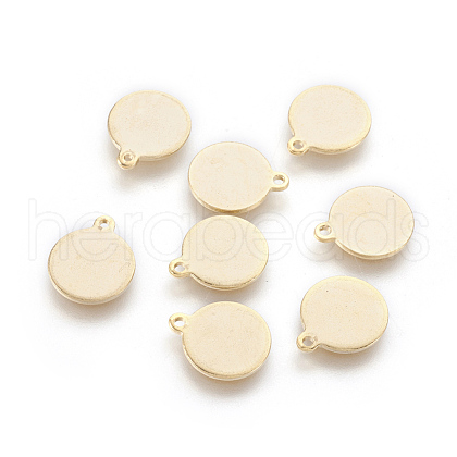 304 Stainless Steel Charms STAS-F186-04G-10mm-1