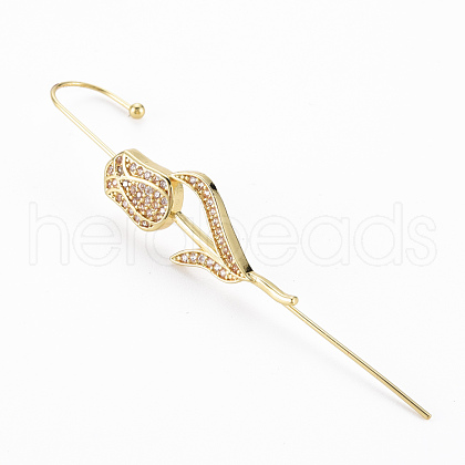 Tulip Flower Stud Earring EJEW-N099-008-NF-1