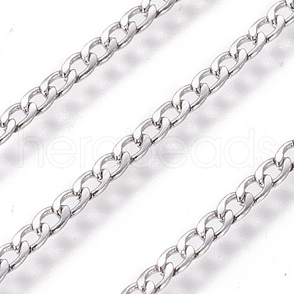 304 Stainless Steel Curb Chains CHS-E018-05P-1