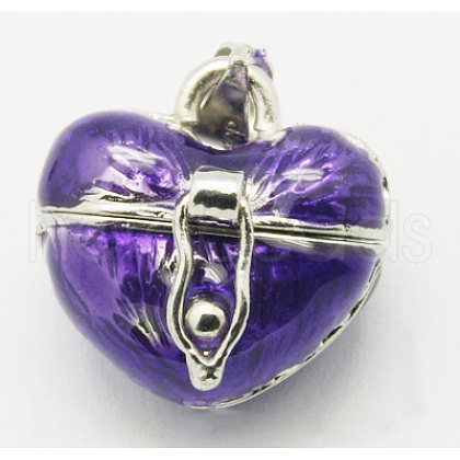 Brass Prayer Box Pendants KK-Q198-2-1