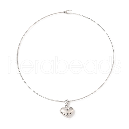 Brass Charm Necklace BJEW-Q350-04B-P-1