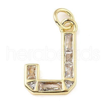 Brass Micro Pave Cubic Zirconia Pendants KK-V014-01G-10-1
