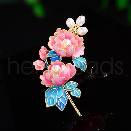 Peony Enamel Pins PW-WG36885-01-1