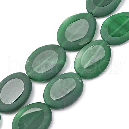 Natural Green Onyx Agate Beads Strands G-P570-B02-01-1