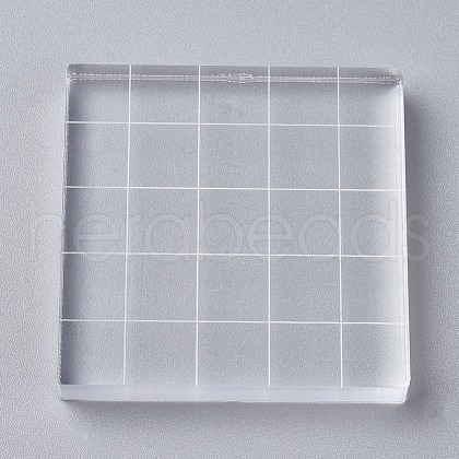 Acrylic Stamping Blocks Tools OACR-WH0003-23A-1