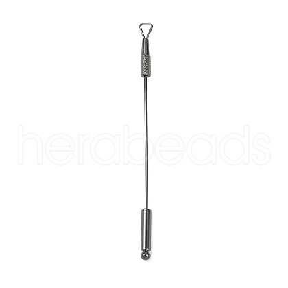 201 Stainless Steel Beadable Double Head Cuticle Pusher Nail Tools STAS-R161-01B-1