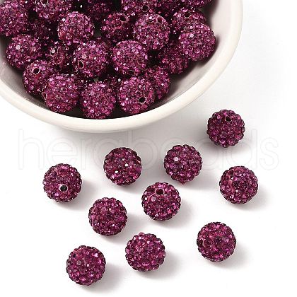 Pave Disco Ball Beads RB-Q195-10mm-502-1