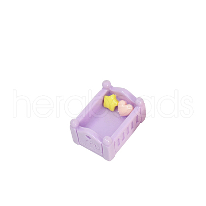 Resin Dollhouse Beds PW-WGB89EB-02-1