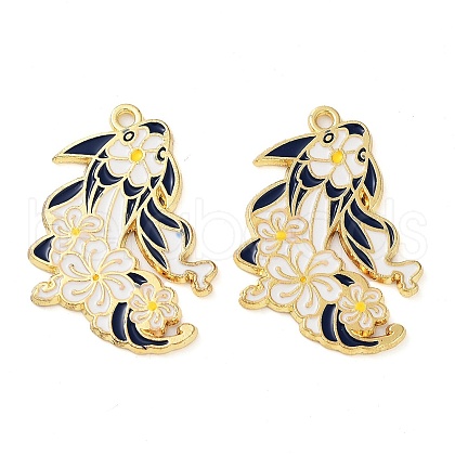 Rack Plating Alloy Enamel Pendants FIND-Q099-03B-03-1
