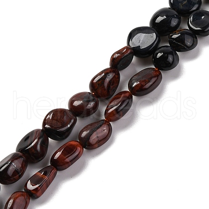 Gradient Color Natural Tiger Eye Beads Strands G-L610-B17-01-1