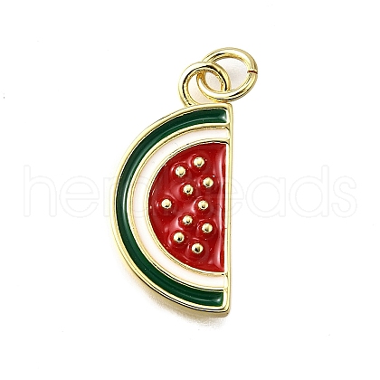 Brass Enamel Pendants KK-B136-07G-09-1