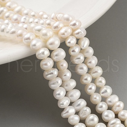Natural Cultured Freshwater Pearl Beads Strands PEAR-C003-07B-1