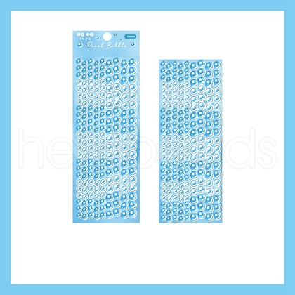 Imitation Pearl Bubble Laser Stickers PW-WGBE485-01-1