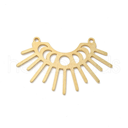 Brass Connector Charms KK-G423-13G-1