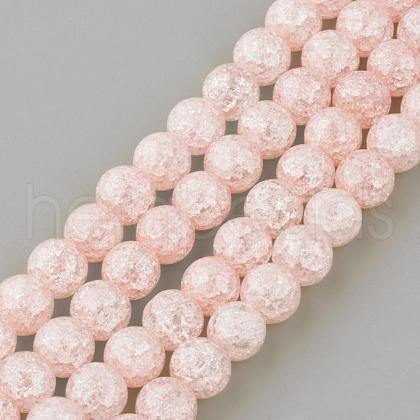 Synthetic Crackle Quartz Beads Strands GLAA-S134-8mm-01-1