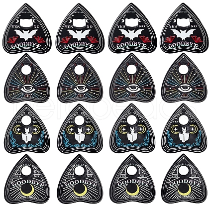 SUNNYCLUE 16Pcs 4 Styles Halloween Acrylic Pendants OACR-SC0001-78-1