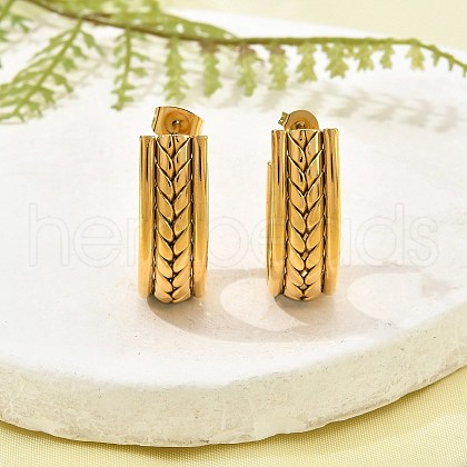 304 Stainless Steel Stud Earrings EJEW-G423-04G-1