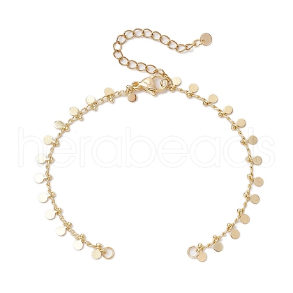 Brass Curb Chain Bracelet Makings AJEW-JB01323-1
