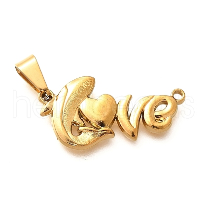 201 Stainless Steel Pendants STAS-Q344-11G-1