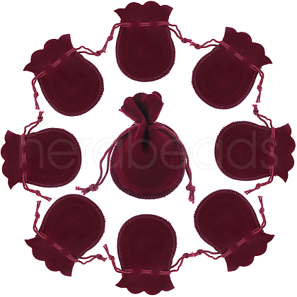 Beebeecraft 20Pcs Gourd Velvet Drawstring Bags TP-BBC0001-07A-05-1