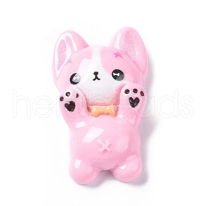 Opaque Resin Cabochons RESI-G065-01D-1
