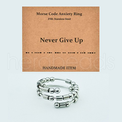 304 Stainless Steel Rotating Cuff Rings FS-WG14209-05-1