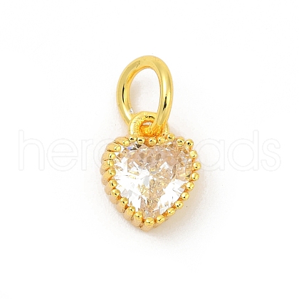 Brass Micro Pave Cubic Zirconia Pendants KK-H204-01G-05-1