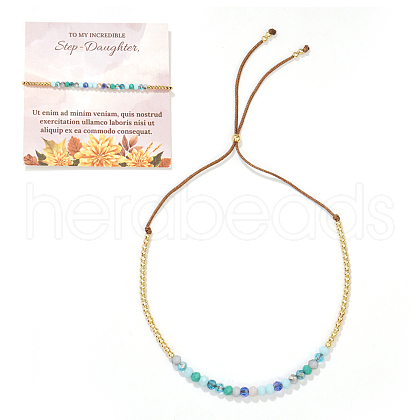 Bohemian Style Brass Beads Slider Breacelets for Women TO7847-2-1