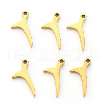 PVD Vacuum Plating 304 Stainless Steel Charms STAS-N092-28G-1