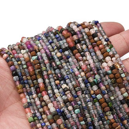 Mixed Gemstone Beads Strands G-RM2025-C25-F-1