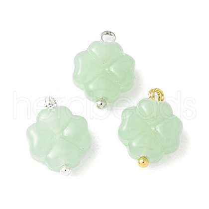 3Pcs 3 Colors Spray Painted Glass Pendants PALLOY-JF03522-01-1
