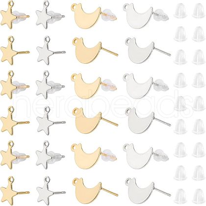 Unicraftale 304 Stainless Steel Stud Earring Findings STAS-UN0023-23-1