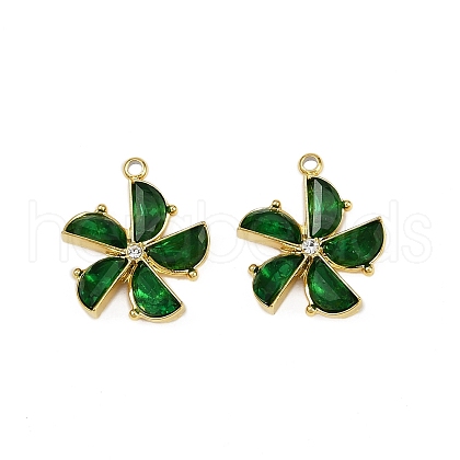 304 Stainless Steel Glass Pendants STAS-L290-25G-1