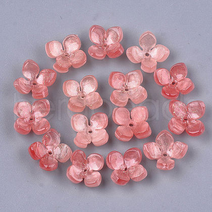 Cellulose Acetate(Resin) Bead Caps KK-S161-02C-1