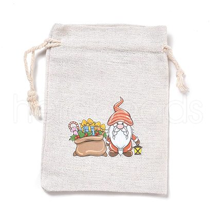 Christmas Cotton Cloth Storage Pouches ABAG-M004-02N-1