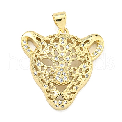 Brass Micro Pave Cubic Zirconia Pendants KK-K354-13C-G-1
