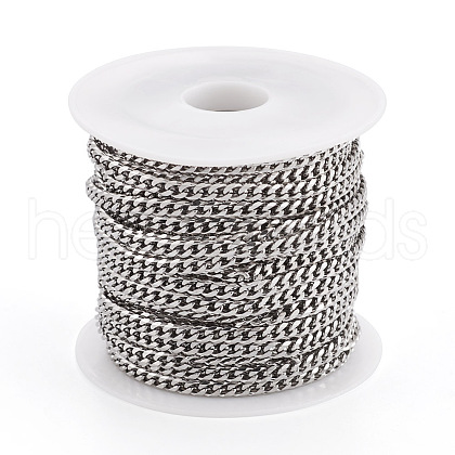 Yilisi 304 Stainless Steel Cuban Link Chains FIND-YS0001-20-1