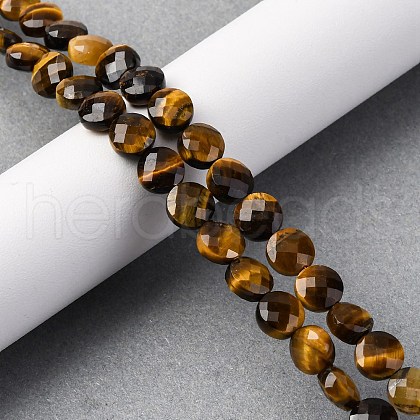 Natural Tiger Eye Beads Strands G-C179-A37-03-1