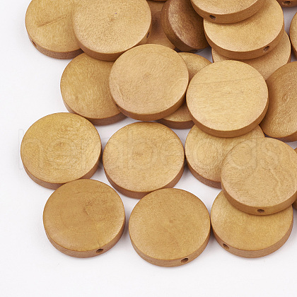 Natural Pear Wood Beads X-WOOD-T009-2.0cm-05-1